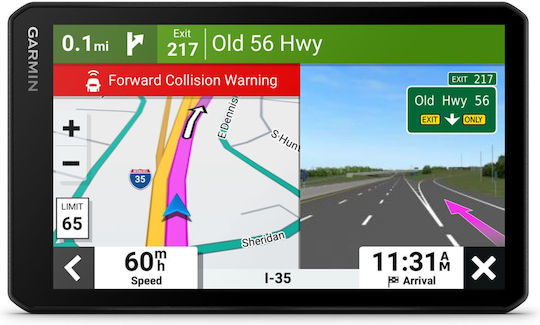 Garmin 7" Display GPS Device Drive 76 with Wi-Fi / Bluetooth and Card Slot