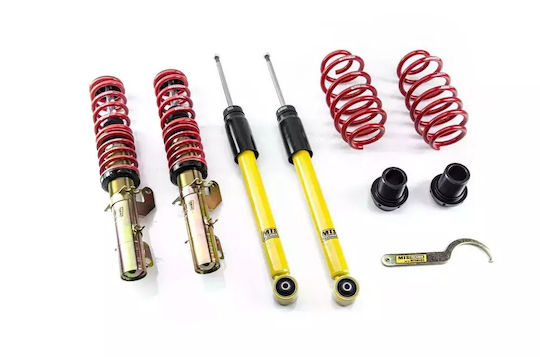 Mts Technik Σετ Αναρτήσεις Ρυθμιζόμενες 4τμχ για Seat Leon Skoda Octavia Volkswagen Golf