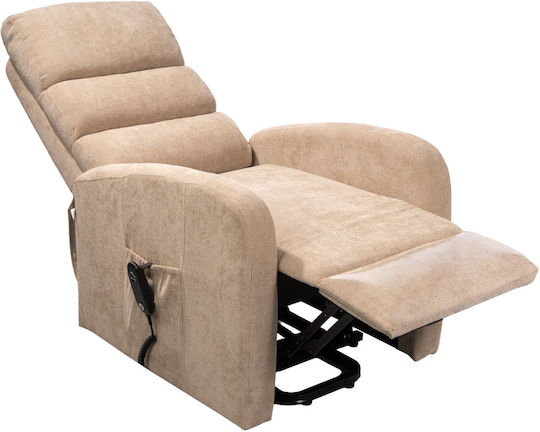 Cinnamon I Πολυθρόνα Relax με Υποπόδιο Cinnamon 70x73x110cm