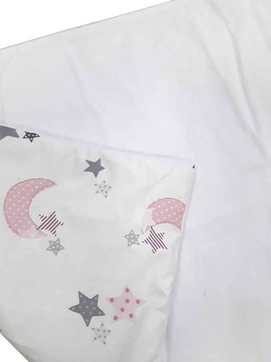 Beboulino Moon Stars Changing Pad Pink 50x80cm.