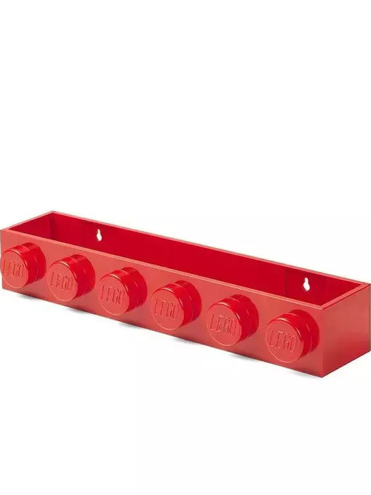 Παιδικό Ράφι Bookcase Τοίχου Red 47.8x11.5x7.8εκ.