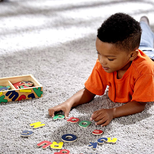 Melissa & Doug Magnetic Alphabet Εκπαιδευτικό Παιχνίδι Γράμματα & Αριθμοί από Ξύλο για 3+ Ετών