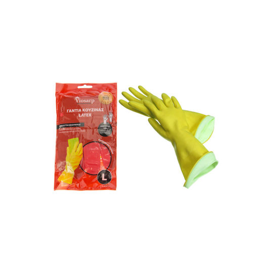 Viosarp Oven Gloves Latex Large Yellow 1pcs