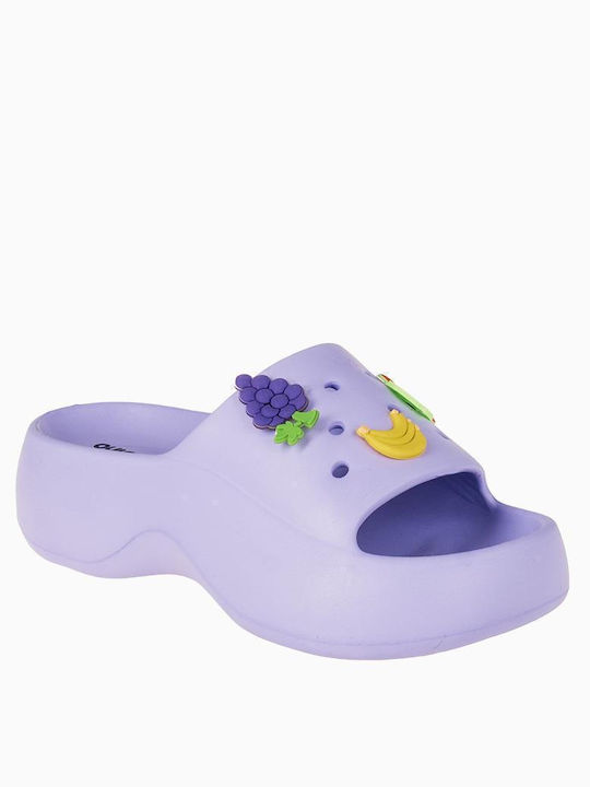 Slides σε Μωβ Χρώμα