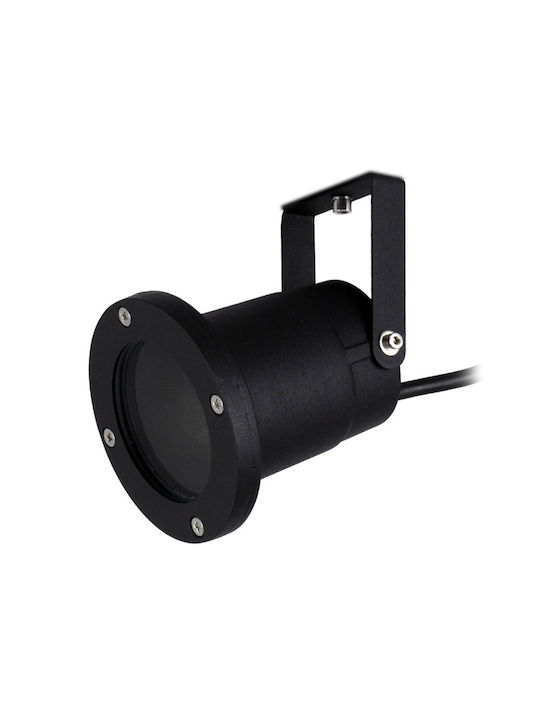 Masterled Φωτιστικό Προβολάκι Εξωτερικού Χώρου 35W IP54 για Ντουί GU10 Μαύρο