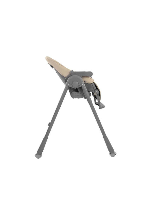Kikka Boo Pastello 2 Foldable Baby Highchair with Adjustable Height Beige