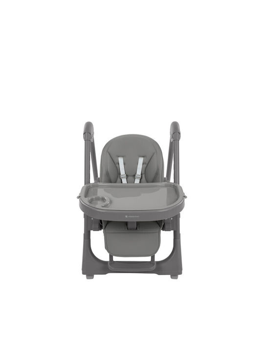 Kikka Boo Pastello 2 Foldable Baby Highchair with Adjustable Height Gray