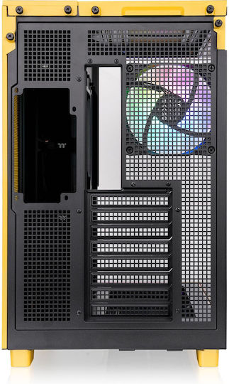 Thermaltake View 380 XL TG ARGB Геймърско бюро Midi Tower Компютърна кутия със страничен прозорец Bumblebee