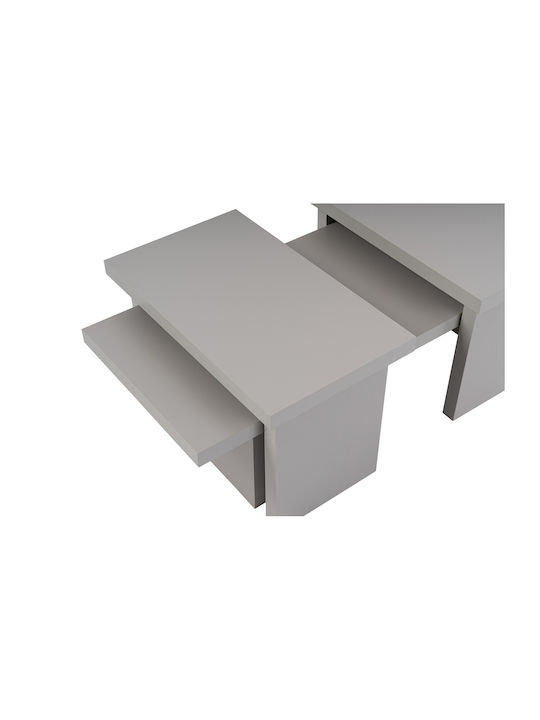 Rechteckiger Zentral Kaffeetisch Sanctuary Holz Grau M110xB45xH41,5cm
