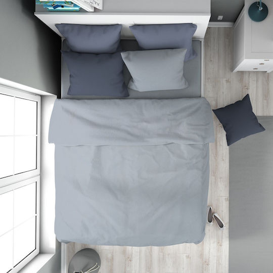 Dimcol Queen 220x240 Solid 505 Light Blue-grey