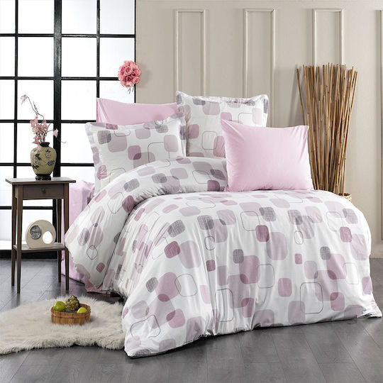 Dimcol Single 160x240 Melina 709 White-lilac