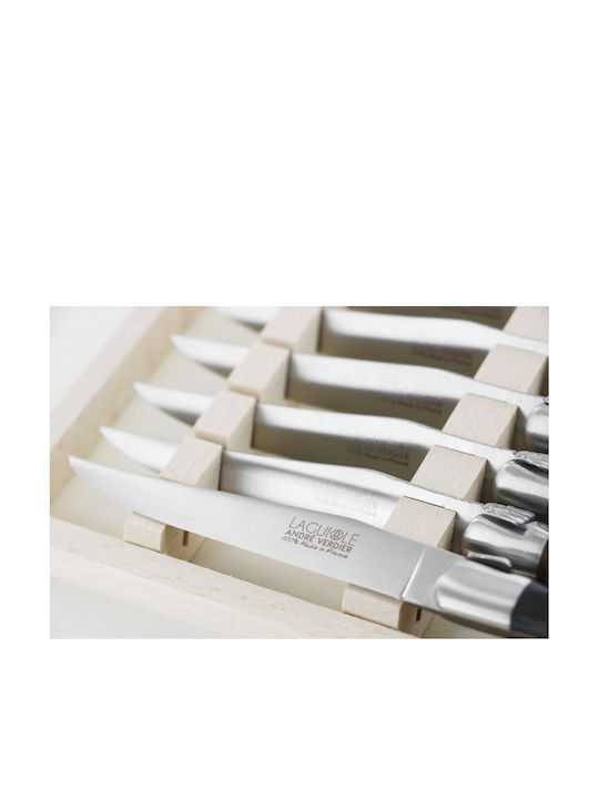 Andre Verdier Laguiole Origine Set Cuțite Cu Bază Din Oțel Inoxidabil 12cm 6 Bucăți