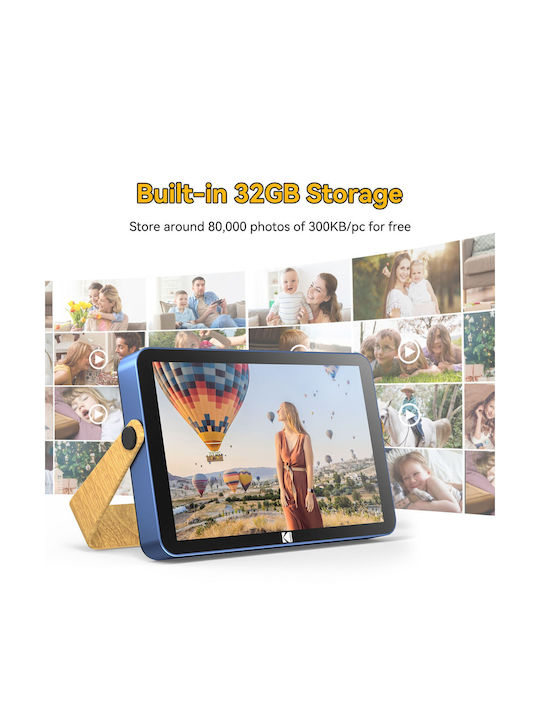 Kodak Ψηφιακή Κορνίζα με Οθόνη Αφής με WiFi Μπλε RWF-108V