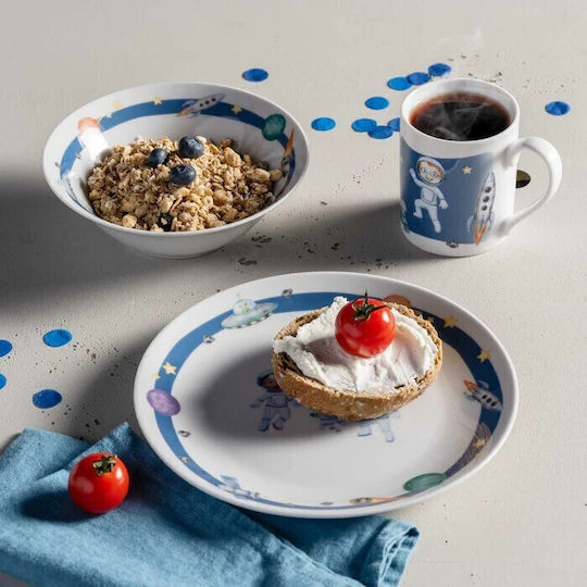 Leonardo Set de hrănire din Porțelan Multicolor 3buc