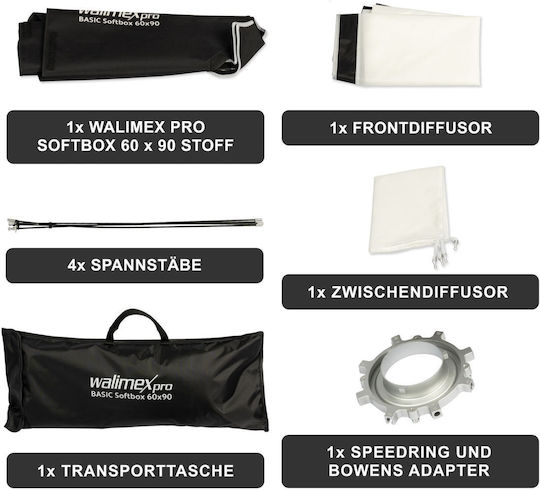 Walimex Pro Softbox Basic 60x90