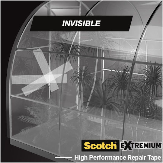 Scotch Scotch Extremium Invisible Self-Adhesive Aluminum Tape Transparent 48mmx20m 1pcs