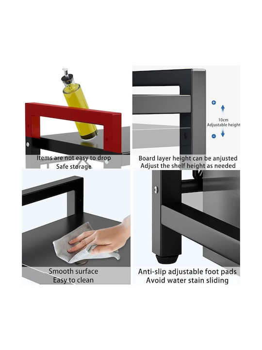 Metall-Mikrowellen-Organizer-Regal