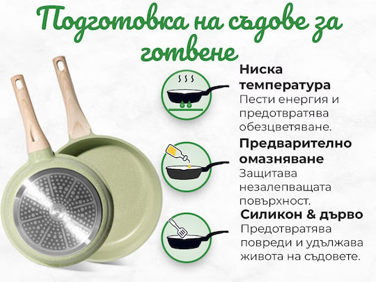 Just Perfecto Cookware Set Made of Cast Aluminum with Non-Stick Interior Coating 13 Pieces