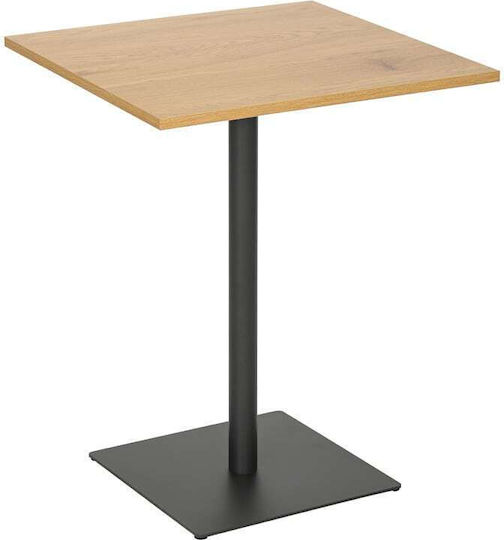 Nerobian Square Table Dining Room Wooden Sonoma Shade 60x60x75cm