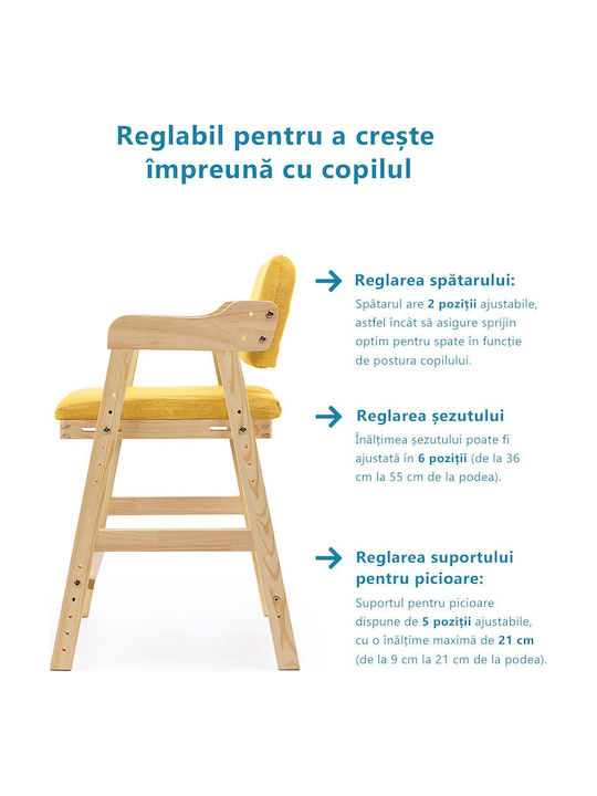 Scaun Galbenă 1buc