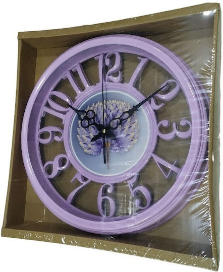 Wanduhr Kunststoff Mehrfarbig 30x5cm Verschiedene Farben)