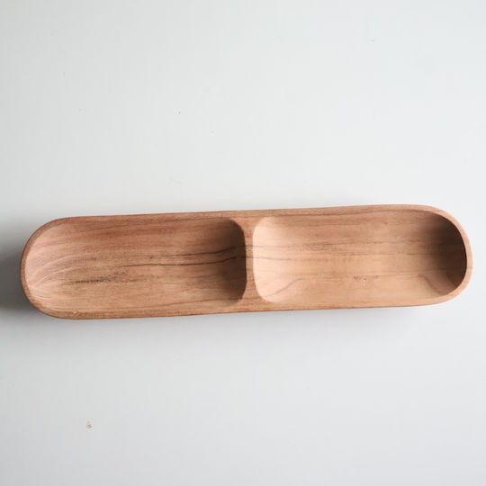 Bonfesto Servierplatte Hölzernes 39x9x2.5cm 2Stück