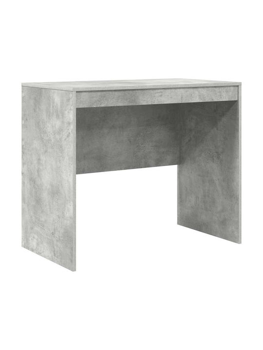 Kids Desk with Library made of Melamine Gray 90x50x76cm