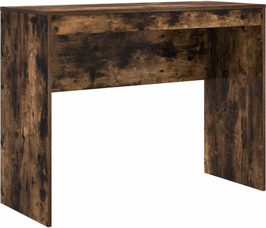 Kinderschreibtisch mit Bibliothek aus Melamin Braun 100x40x76cm