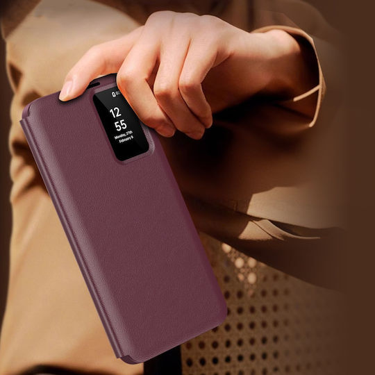 Портмоне Изкуствена кожа Бордо (Galaxy S25)