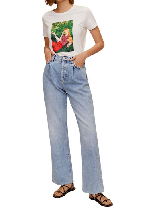 Bluze Damă T-shirt Alb