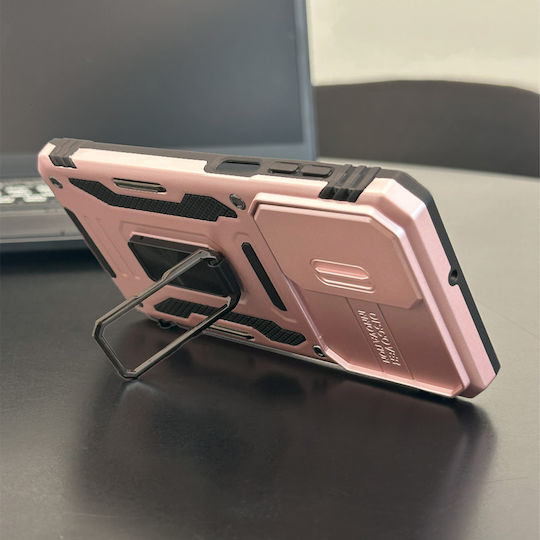 Ring Armor Camshield Sonique Samsung Galaxy A36 5G Mobile Phone Case Rose Gold