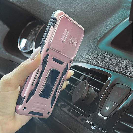 Ring Armor Camshield Sonique Samsung Galaxy A36 5G Mobile Phone Case Rose Gold