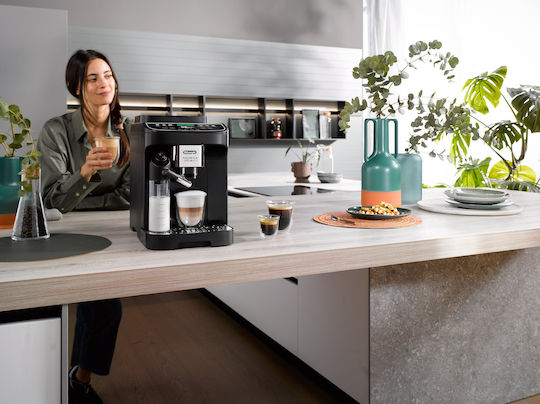 De'Longhi Magnifica Evo Next Automatic Espresso Coffee Machine 1450W Pressure 15bar for Cappuccino with Coffee Grinder ECAM310.60.B