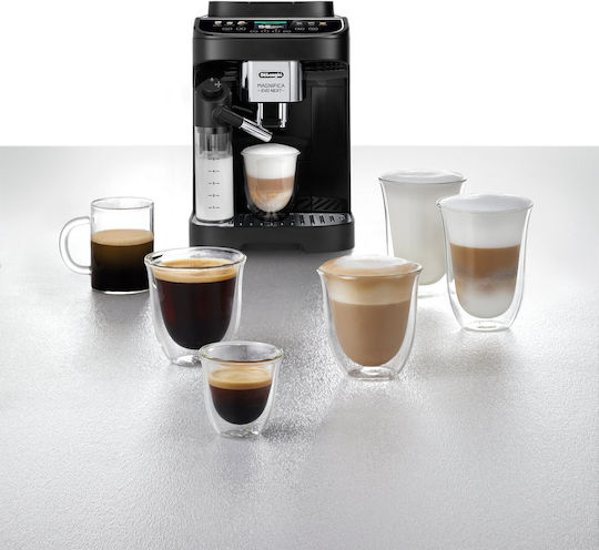 De'Longhi Magnifica Evo Next Automatic Espresso Coffee Machine 1450W Pressure 15bar for Cappuccino with Coffee Grinder ECAM310.60.B