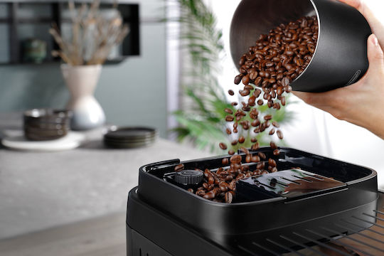 De'Longhi Magnifica Evo Next Automatic Espresso Coffee Machine 1450W Pressure 15bar for Cappuccino with Coffee Grinder ECAM310.60.B