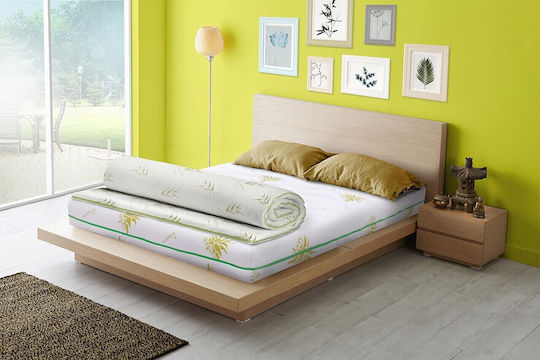 Green Future Топ Матрак Eucalyptus Comfort Еднолицев Пяна с Махащо Се Калъф 90x200x5см