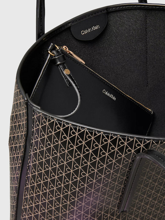 Aop Small Women's Tote Bag Black