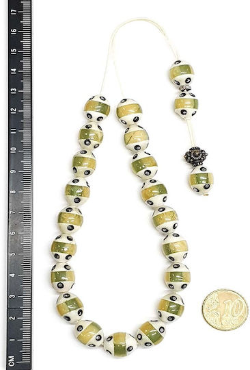 Roloi Komboloi Camel Bone Worry Beads Multicolour 28cm