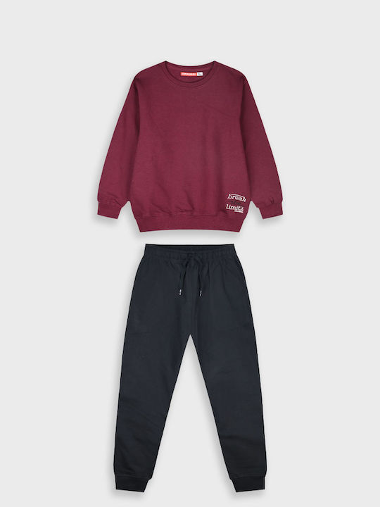 Kids Sweatpants Set Anthracite 2pcs