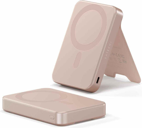 Satechi OntheGo Qi2 MagSafe Power Bank 10000mAh 15W Ροζ