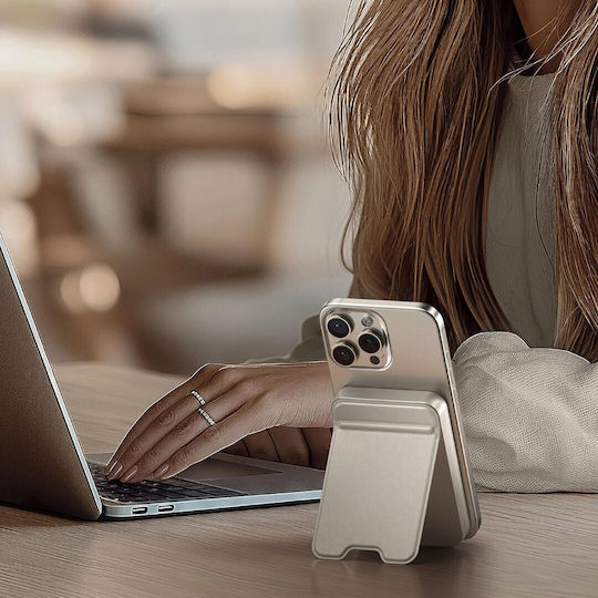 Satechi OntheGo Qi2 MagSafe Power Bank 10000mAh 15W Beige