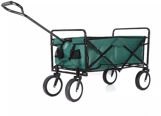 Coș De Gunoi Și Pliabil Căruță De Grădină Metalică 70lt 113cm