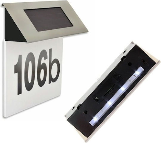 Lampă Solară Numărul casei 1W 1300lm cu Senzor de Mișcare și Fotocelulă IP65