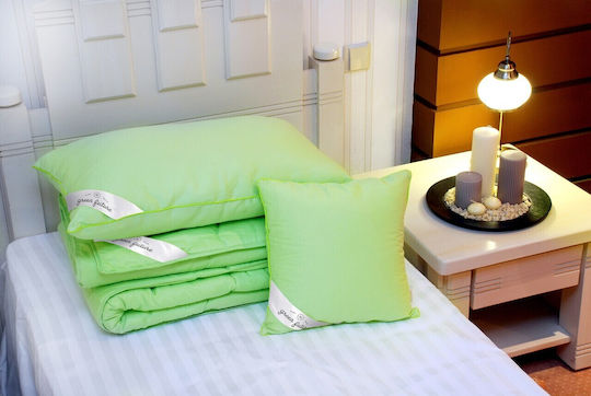Green Future Duvet Single 140x200cm Green 200 GSMGsm