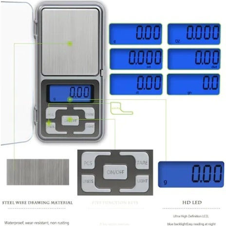 Elektronisch Präzisionswaage mit einer Unterteilung von 200gr