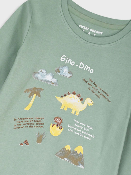 Energiers Kids' Pajamas Winter Multicolored Gino Dino