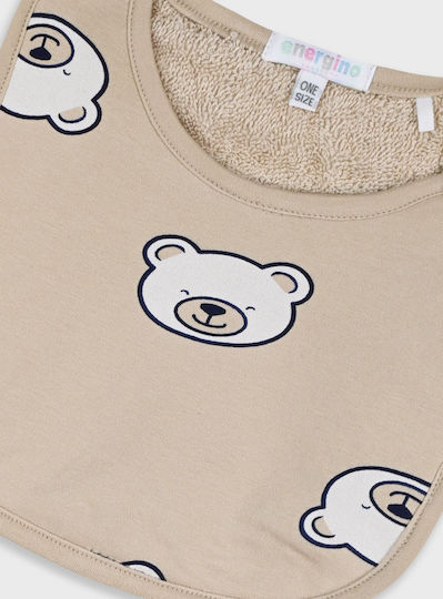 Energiers Bear Bib Fabric Vanilla 2pcs