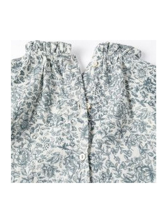 Παιδικό Floral Πουκάμισο Μακρυμάνικο Grey