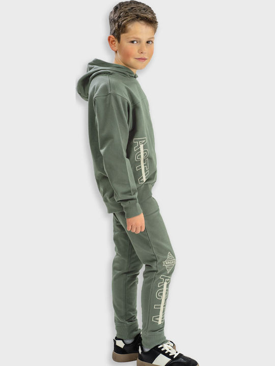 Kids Sweatpants Set Anthracite 2pcs