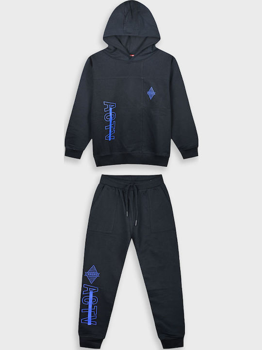 Kids Sweatpants Set Anthracite 2pcs